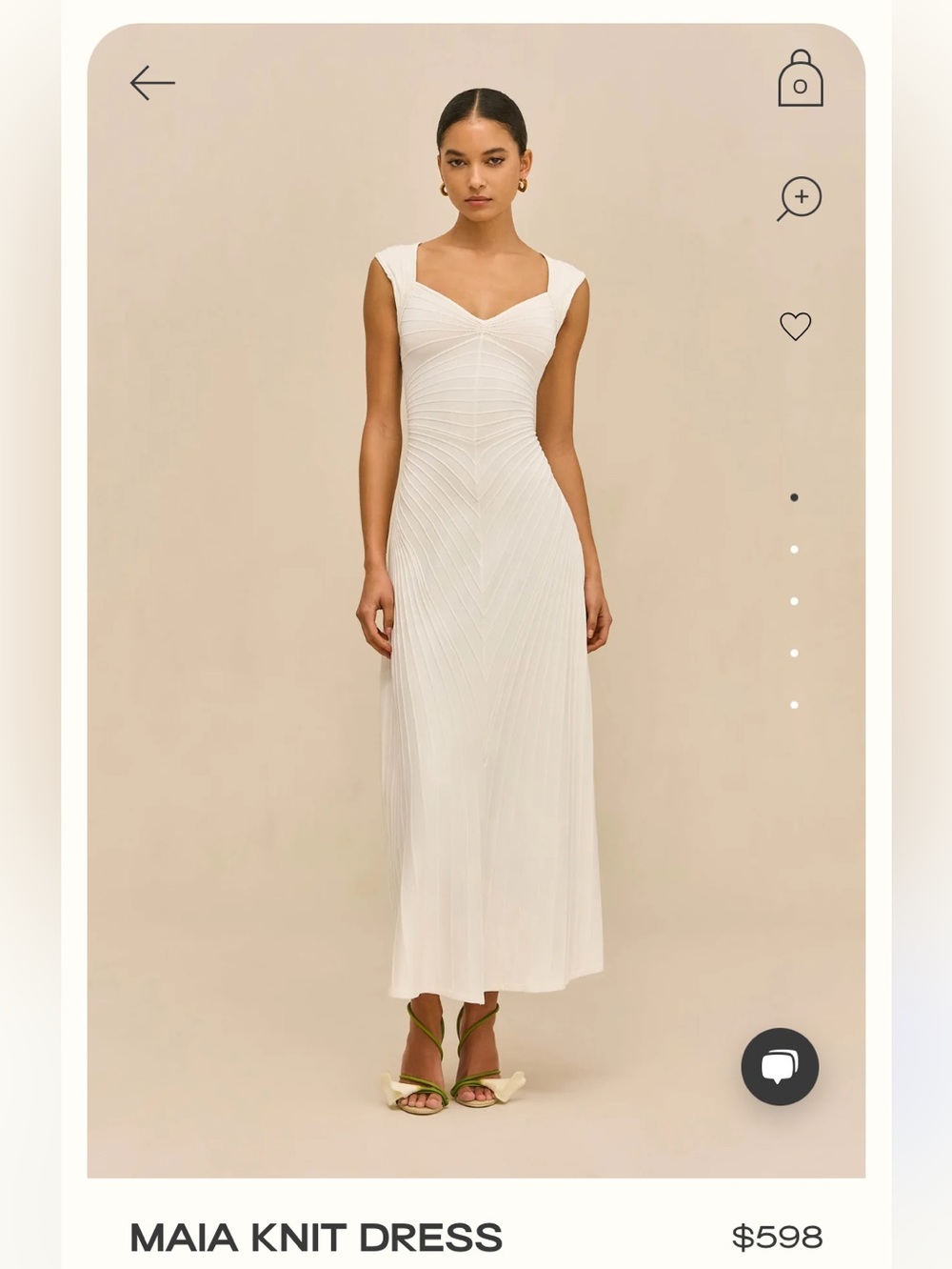 Knit Dress - Cream